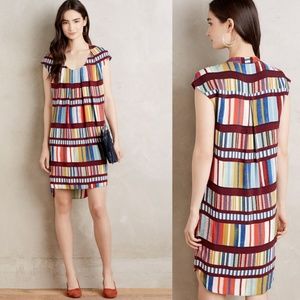 Anthro Striped Multi-Color Tunic Dress